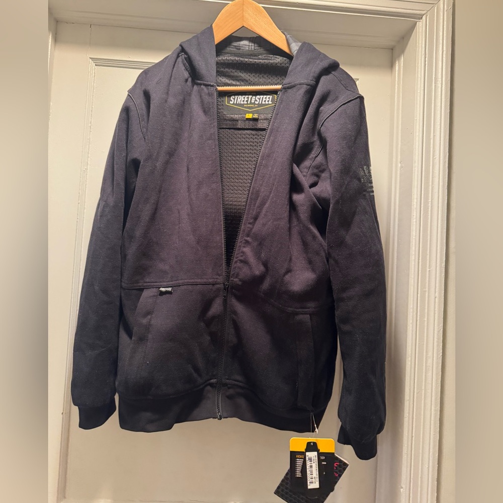 Street & Steel Kickstarter large black Motorcycle jacket - Picture 4 of 4